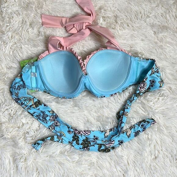 Disney Sleeping Beauty Flowers & Friends Halter Swim Top Size XS New - Picture 7 of 8